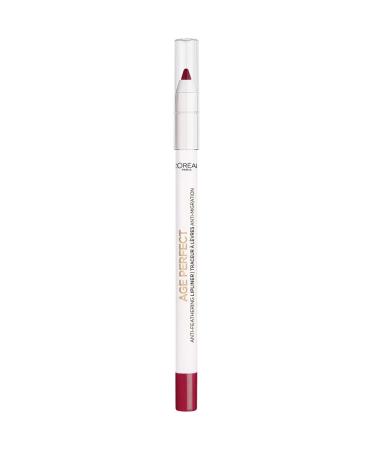 L'Oreal Paris Age Perfect Anti-Feathering Lip Liner - Burgundy | Long-Lasting Lipstick Base - Buy Online on SooperMarket.com