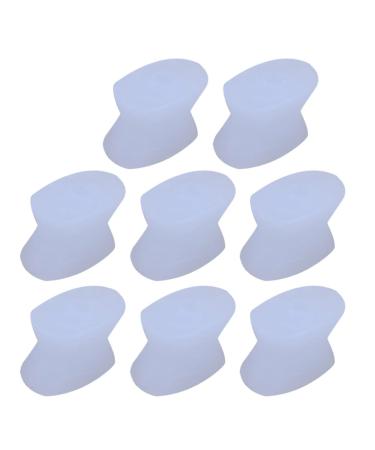 Hallux Valgus 8pcs Separator Protection Covers Big Separator Spacers Orthotic Insoles Thumb Splint Nail Protector Hallux Straightener Bunions Big Yoga Gel Bunion Night Splint