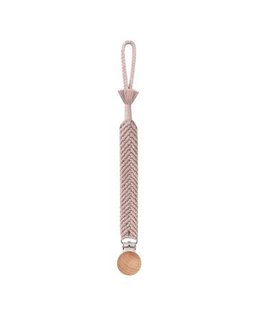 WT-DJJK pacifier chain crochet pacifier clip chain woven cotton rope bpa-free diy dummy nipple holder pacifier baby teeth chewable toys