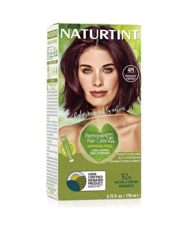 Naturtint 4M Mahogany Chestnut Permanent Hair Color - 5.6 fl oz | Natural & Ammonia-Free - Buy Online on SooperMarket.com