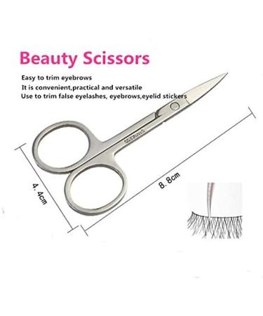 Yimart Professional Eyebrow Tweezer Set - Stainless Steel Eye Lashes Tweezers Kit for False Eyelash Extensions - 7Pcs Makeup Tool Set - Buy Online on SooperMarket.com