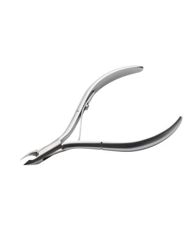 Rui Smiths Cuticle Nippers Professional Stainless Steel Spanish Handle Box Joint Matte Chrome Plated Single Spring (5mm Jaw/Half Jaw) 5mm Jaw Spanish Handle