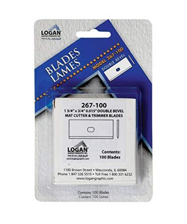 Logan L267-100 Mat Cutter Replacement Blades 100-Pack