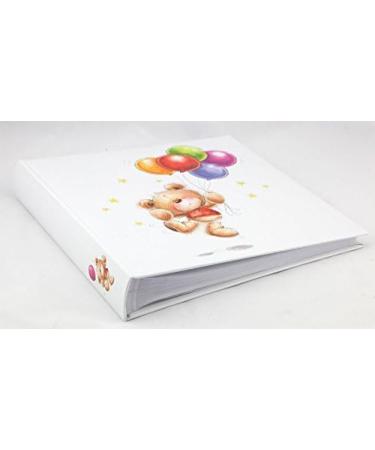 Cat & Bears Photo Album 30x30 cm | 100 White Pages Baby & Children Photo Book | Balloon Color Design - Buy Online on SooperMarket.com