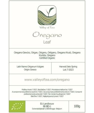 Organic Oregano Spice - Dried Greek Wild Marjoram Seasoning 100g | Premium Gourmet Herb - Buy Online on SooperMarket.com