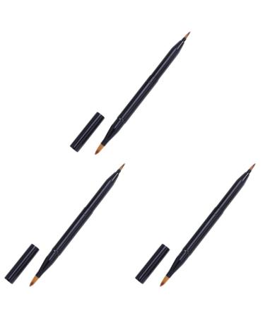 3pcs Lip for Makeup Lip Brush Applicator Lipstick Applicator Makeup Tool Kit mediumx3pcs Blackx3pcs