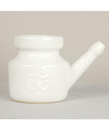 korvre 350Ml Ceramic Neti Pot Nose Cleaning Pot Leakproof Spout Pot for Nasal Rinsing Nose Washing Men Women White - Buy Online on SooperMarket.com