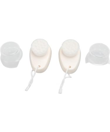 Soft Bristle Double Sided Face Brush Exfoliator and Cleanser Promotes Circulation with Lanyard with Ergonomic Handle - Buy Online on SooperMarket.com