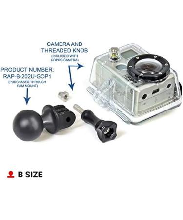 RAM Mounts RAP-B-202U-GOP1 Action Camera Universal Ball Adapter - B Size 1 Ball - Buy Online on SooperMarket.com