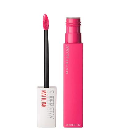 Maybelline Super Stay Matte Ink Liquid Lipstick Makeup  Long Lasting High Impact Color  Up to 16H Wear  Romantic  Vivid Pink  1 Count 30 ROMANTIC 0.17 Fl Oz (Pack of 1) 1 COUNT