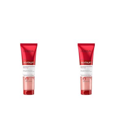L'Or al paris skin-like washing gel with 3.5% pure glycolic acid anti-aging facial cleaning for a radiant and smooth complexion revitalift 150 ml (pack with 2) 150 ml (2 pack)