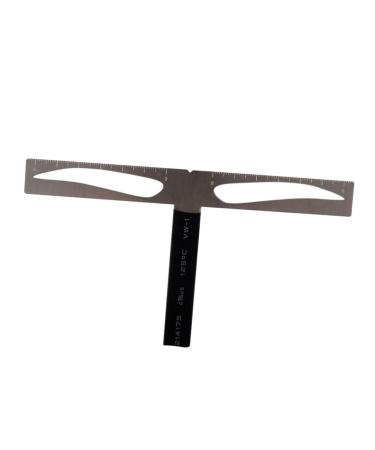 Didiseaon Eyebrow Drawing Tool Brow Stencils Three-point Eyebrow Ruler Template With Box Mold
