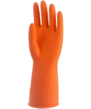 Dishwashing Gloves Household Cleaning Non-Slip Durable Kitchen Washing Bowl Household Laundry Waterproof Latex Rubber Gloves huangse63g Small - Buy Online on SooperMarket.com
