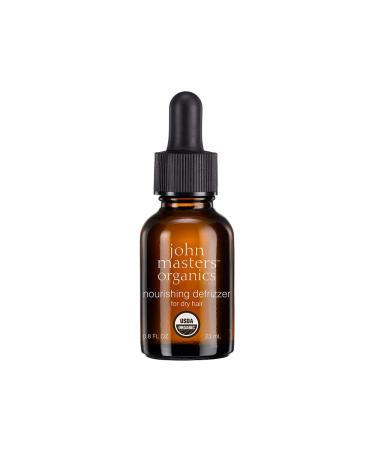 John Masters Organics Nourishing Defrizzer for Dry Hair .8 Fl oz | 95% Organic Ingredients | USDA Organic | Anti-Frizz | Moisturizing | Smooths Split Ends,0.8 Fl Oz (Pack of 1)