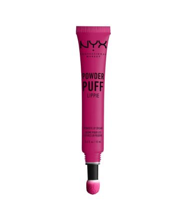 NYX PROFESSIONAL MAKEUP Powder Puff Lippie Lip Cream  Liquid Lipstick - Teenage Dream (Hot Pink) Teenage Dreams 0.40 Fl Oz (Pack of 1)