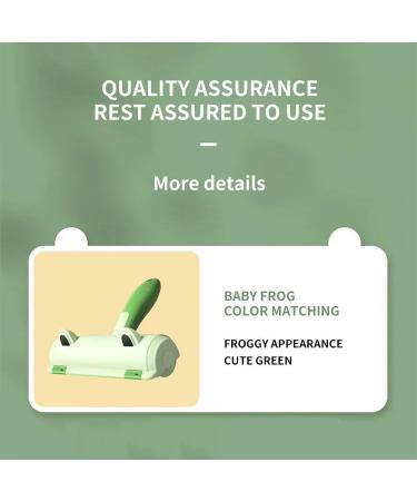 Duoqu Pet Hair Remover Roller - Reusable Frog Style Design for Clothes | Effective Green Hair Removal Tool - Buy Online on SooperMarket.com