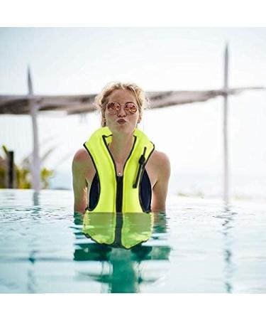SOLY Inflatable Snorkel Vest Adult  Snorkel Life Vest Adjustable Snorkeling Gear for Adults Water Sports Safety Neon Green 51X61CM - Buy Online on SooperMarket.com