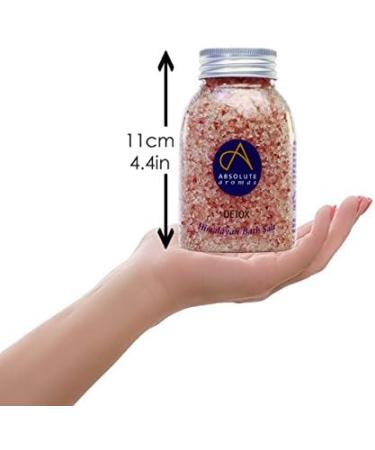 Absolute Aromas Detox Bath Salts 290g - Pink Himalayan Salt Infused with Cedarwood, Grapefruit, Geranium & Juniperberry Essential Oils - Buy Online on SooperMarket.com