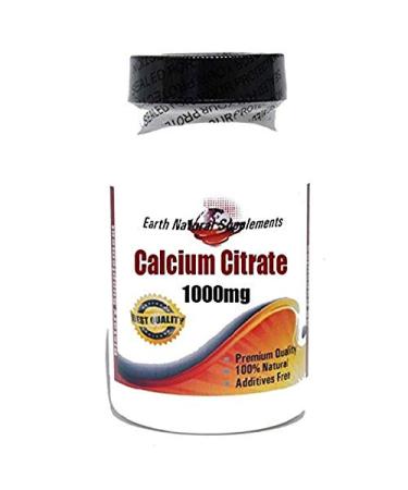 Calcium Citrate 1000mg * 200 Capsules 100% Natural - by EarhNaturalSupplements