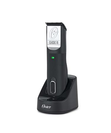 Oster Professional Cordless Hair Clippers Classic 76 for Barbers and Hair Cutting with Detachable Blade Black Black 6 Piece Set