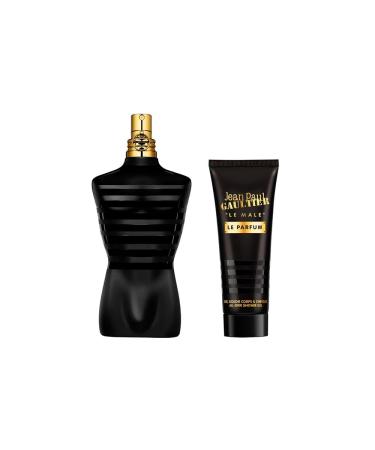 Jean Paul Gaultier Le Male Perfume Mens Gift Set - Eau de Parfum Spray 125 ml + JPG Shower Gel 75 ml - HARD BOX
