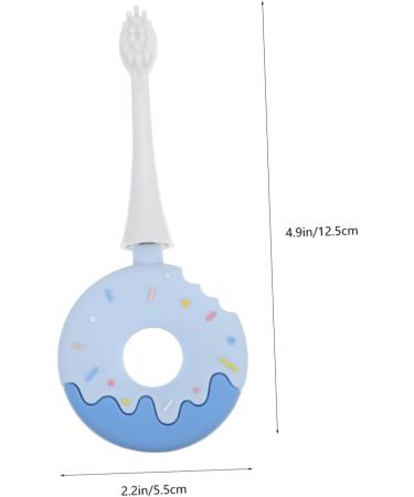 Gatuida Children's Toothbrush - Soft Silica Gel Brush Head for Toddlers - Blue - 1 Pack - Buy Online on SooperMarket.com