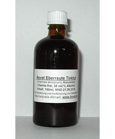 Asvet 100ml southernwood tincture Artemisia abrotanum drops preparation without chemicals handmade 100% vegan and natural!