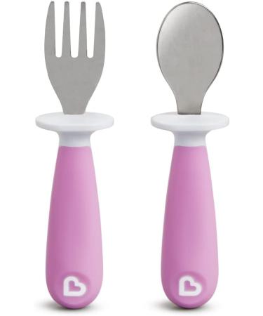 Munchkin Toddler Fork and Spoon Set - 1 Fork & 1 Spoon - Assorted Colors - Buy Online on SooperMarket.com