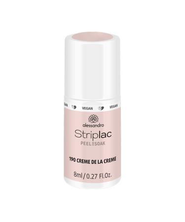 Alessandro Striplac UV nail polish Creme de la Creme-gentle and long-lasting-easy distance thanks to peel-off technology-vegan and animal test-free-8 ml