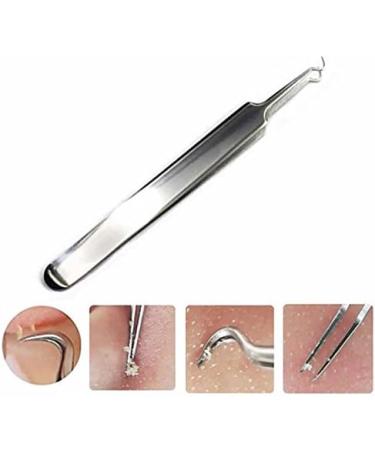 YSJJZRL Superior ZRL Stainless Steel Blackhead & Acne Extractor Tool - Curved Tweezers for Blemish & Pimple Removal - Premium Facial Care - Buy Online on SooperMarket.com