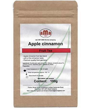 100g Apple and cinnamon fruit tea loose mixture with apples and cinnamon in a resealable bag - Buy Online on SooperMarket.com