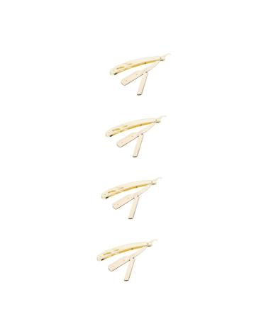 Beavorty 4 pieces of razor trimmer for men men's trimmer for the face plan cutter razor made of metal beard cutters for shaving handbook chips tool
