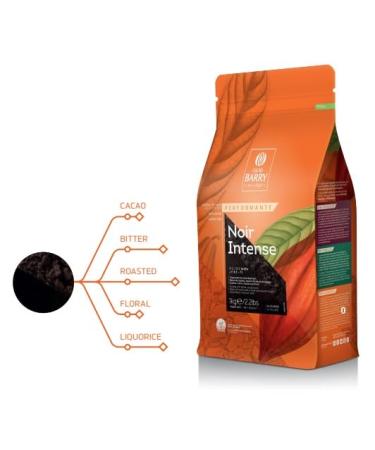 Cacao Barry Noir Intense Cocoa 1kg - Premium Black Cocoa Powder for Baking & Desserts - International Shipping Available - Buy Online on SooperMarket.com
