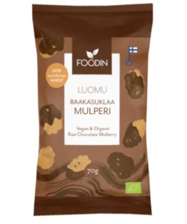 Foodin Raw Chocolate Mulberry Organic 70g Pack of 8 Regular price