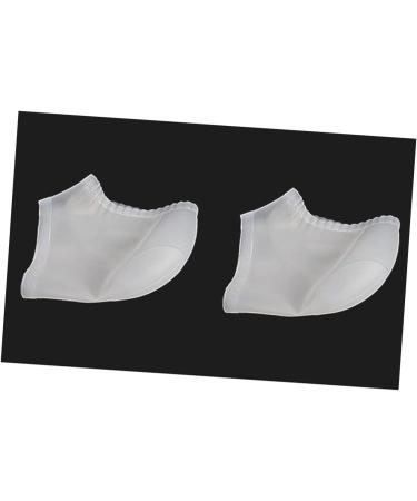 Healeved 3 Pairs Foot Care Protector Breathable Socks Heel Cups for Heel Pains Gelt Silicone Gel Cracked Heel Sleeves Silicone Heel Protectors Shoe Inserts Moisturizing Socks Soft White - Buy Online on SooperMarket.com