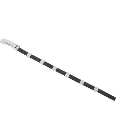 Magnetic Silicone Balance Bracelet - Waterproof Sport Style in Black | Boost Wellness & Performance - Buy Online on SooperMarket.com