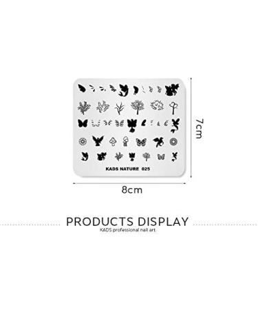 Alexnailart Nature Theme Nail Stamp Stencils - Creative Manicure Design Templates & Printing Tool 5# - Buy Online on SooperMarket.com