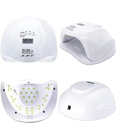 UV LED Nail Lamp - Gel Nail Polish Dryer with Auto Sensor and 4 Timer Settings - White - Buy Online on SooperMarket.com