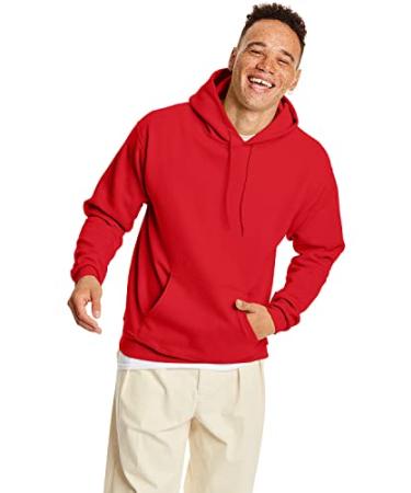 Hanes Men's Hoodie Medium Athletic Red
