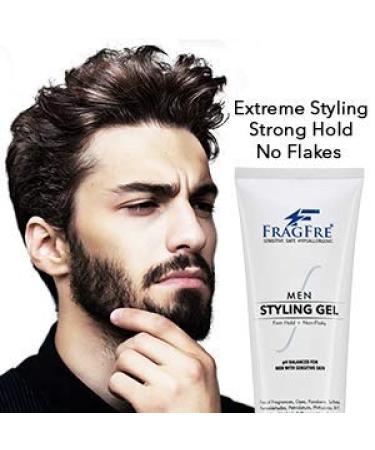 Fragrance-Free Firm Hold Men's Hair Gel - 8 oz | Paraben-Free, Hypoallergenic, Sensitive Skin Formula - No Irritations | Styling Gel for Aggressive Hair Styles - Buy Online on SooperMarket.com