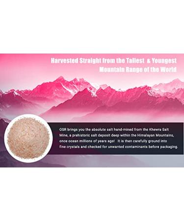OSR Chef Himalayan Pink Salt 5 lbs Bag - Hand Extracted from the Foothills of the Himalayan Range - Buy Online on SooperMarket.com