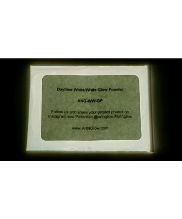 Glow in The Dark Pigment Powder - Neutral and Fluorescent Color for Art Painting  Fine Art  Nail Art Paint  and DIY Crafts - Non-Toxic  Long Lasting 10+ Color Options - (8 Ounce/240 Grams) Neutral White 8 Ounce
