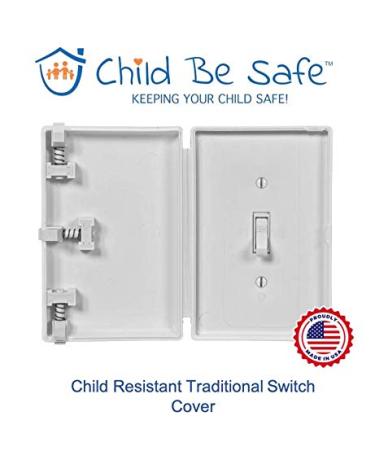 Child Safe Electrical Safety Cover Guard for Traditional Toggle Light Switch - Made in USA - White (1 Count) - Buy Online on SooperMarket.com