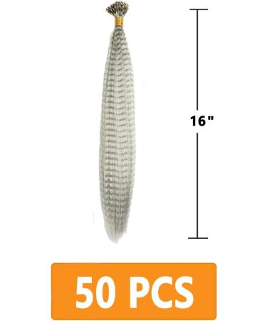 Prinfantasy Synthetic Feather False Hair Extension 16 inch for Women and Girls | Feather Hair Accessories BZ244 - Buy Online on SooperMarket.com