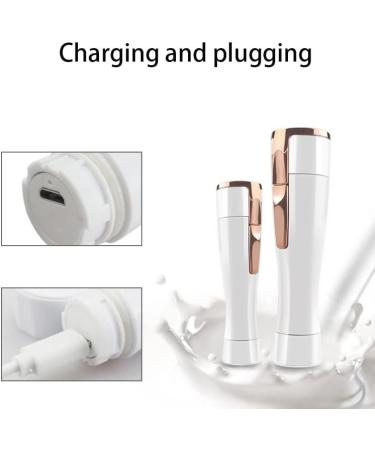 USB Rechargeable Eyebrow Pencil Hair Remover & Trimmer | Travel-Friendly Detachable Cleaning Head - Buy Online on SooperMarket.com