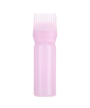 Applicator Bottle for Hair Dye Bottle Applicator Brush with Graduated Scale Root Comb Applicator Bottle Hair Dyeing Bottle Brush Oil Comb Applicator Tool(pink) Root Comb Applicator Bottle Hair