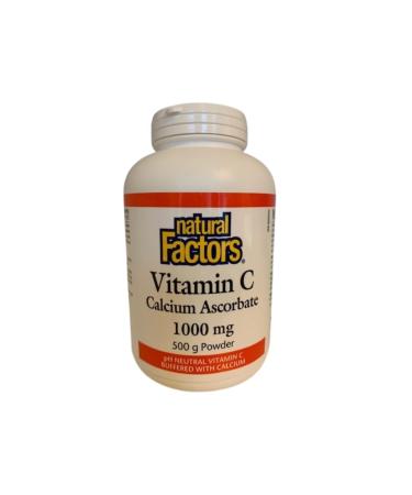 Natural Factors Vitamin C - Calcium Ascorbate Powder - 500 g
