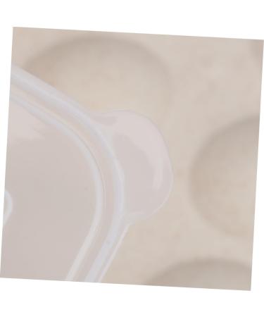 OSALADI 24 Egg Tray Egg Holder with Lid Egg Plate Container Refrigerator Beige 31.5X23.5CM - Buy Online on SooperMarket.com