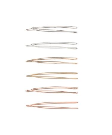 Scunci Bobby Pins Set - Silver, Gold, Bronze Colors - 12 Pcs (2 Packs) - Buy Online on SooperMarket.com