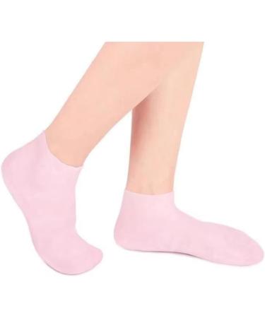 Closer 4 Pairs Full Foot Moisturizing Anti-Cracking Silicone Socks Foot Protectors to Prevent Heel Dryness Beach Socks Pink - Buy Online on SooperMarket.com